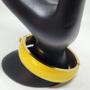 Vintage Yellow Bracelet Gold Color Metal